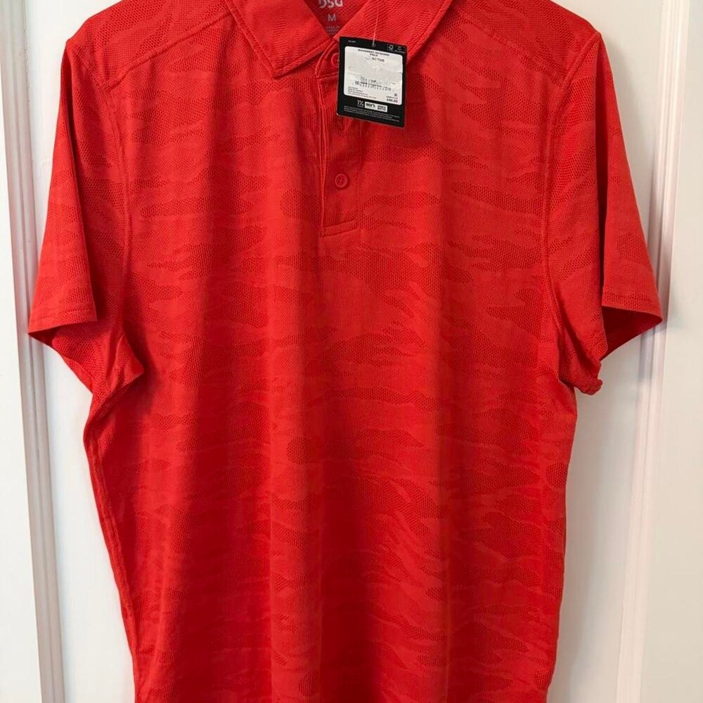 DSG men’s red polo size M. NWT. #preppy #golf
